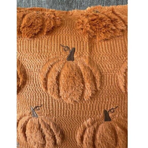 Pumpkin Pillow Covers Decorative Throw Cases Halloween Holiday Fall Decor 16x16 - Picture 5 of 10